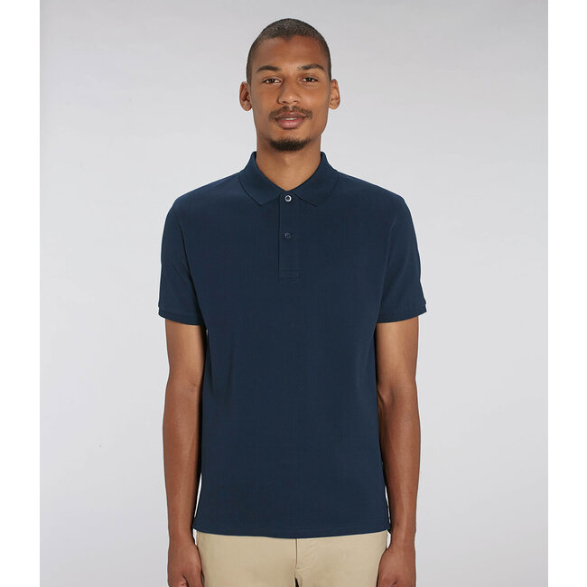 Premium Polo Heren Navy Blauw - Extra dik materiaal