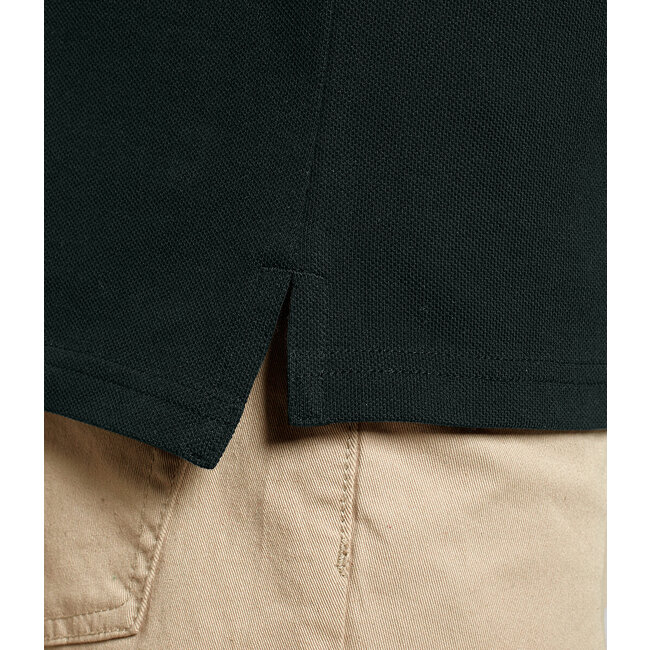 Premium Polo Heren Zwart - Extra dik materiaal