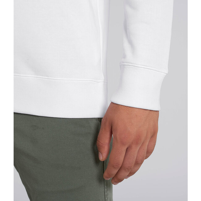 Premium Heavy Sweater Unisex Wit - Extra dik materiaal