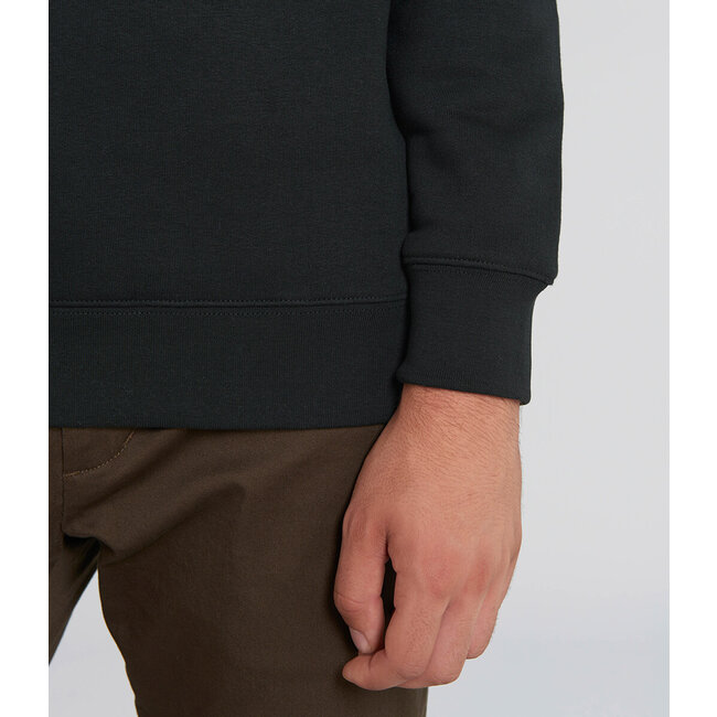 Premium Heavy Sweater Unisex Zwart - Extra dik materiaal
