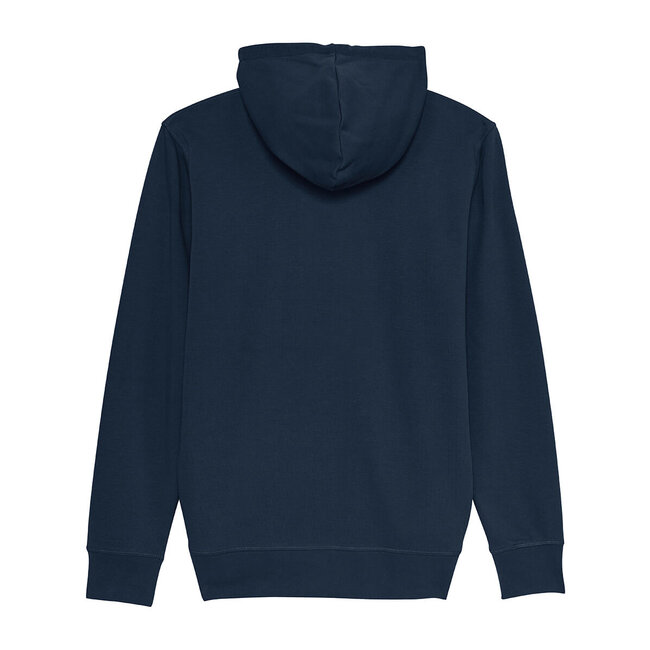 Premium Hoodie Met Rits Unisex Navy Blauw