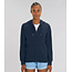 Premium Hoodie Met Rits Unisex Navy Blauw