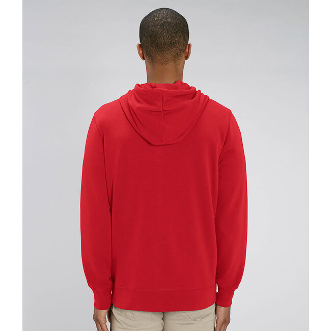 Premium Hoodie Met Rits Unisex Rood