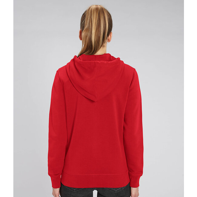 Premium Hoodie Met Rits Unisex Rood