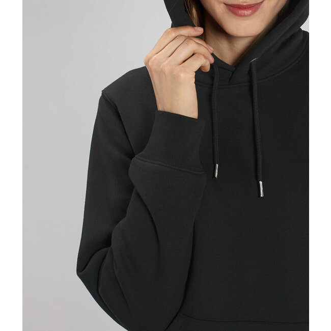 Premium Heavy Hoodie Unisex Zwart - Extra dik materiaal