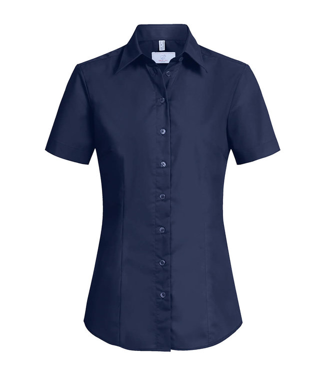 gevoeligheid Met andere bands Triatleet Premium blouse korte mouw dames navy blauw - Fabrixs
