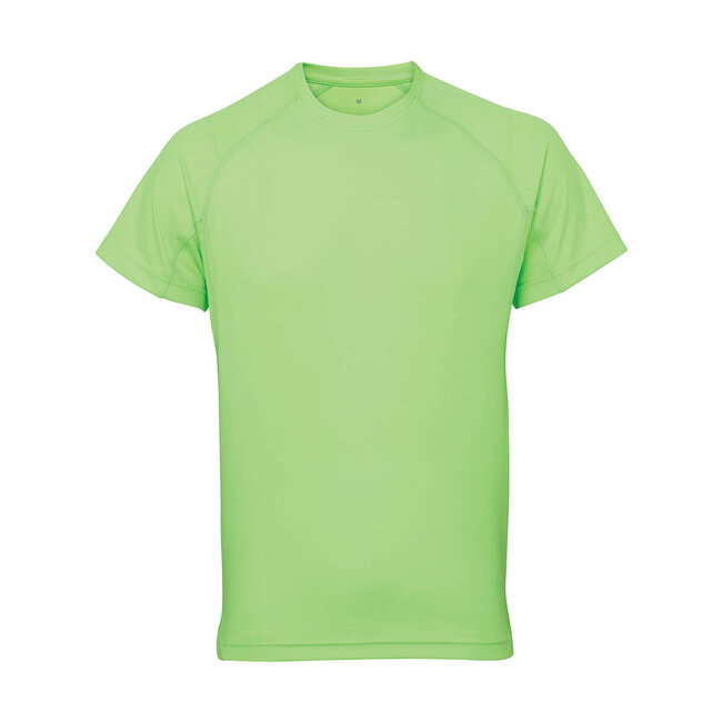 TriDri Premium t-shirt sport slim fit heren fel groen