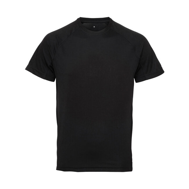 TriDri Premium t-shirt sport slim fit heren zwart