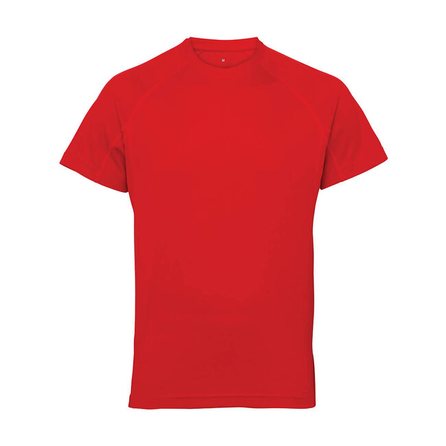 TriDri Premium t-shirt sport slim fit heren rood