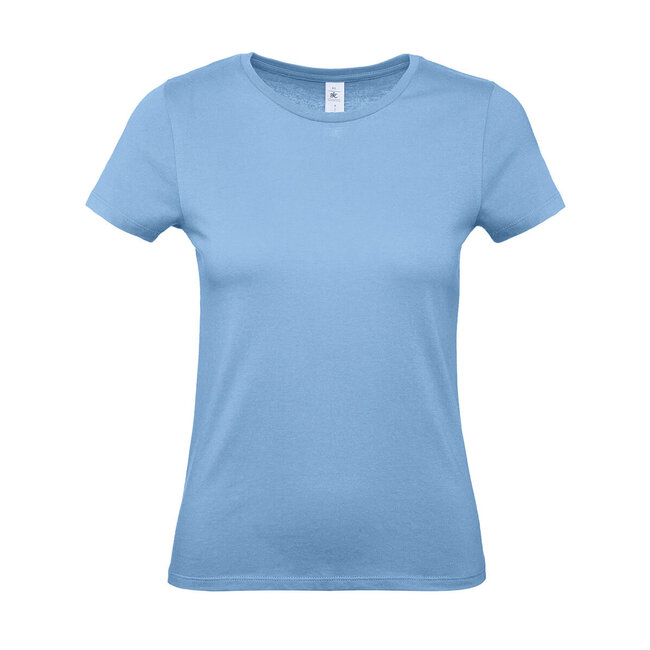 Basic T-shirt dames baby blauw