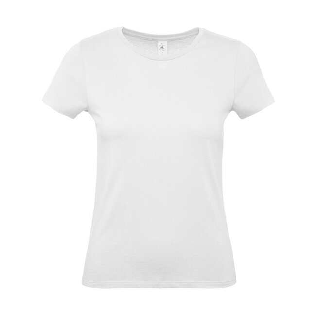 B&C Basic T-shirt dames wit