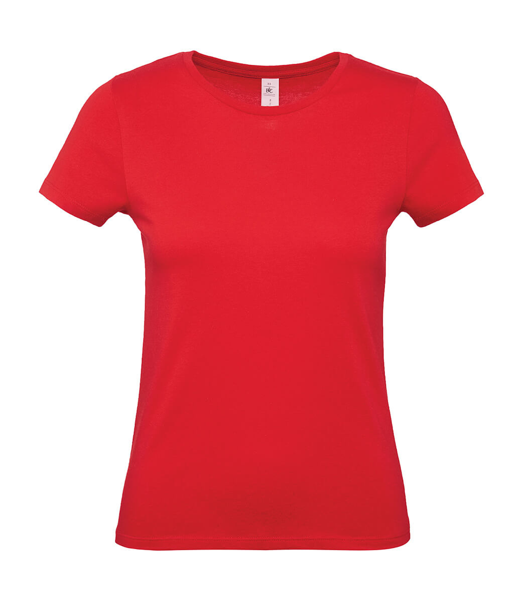 Integreren Lada Revolutionair Basic T-Shirt Dames Rood - Fabrixs