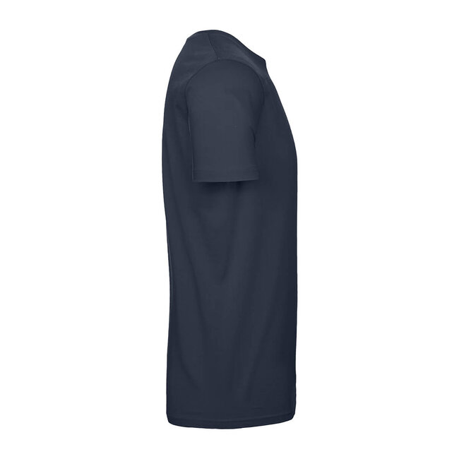 Basic T-shirt heren navy blauw