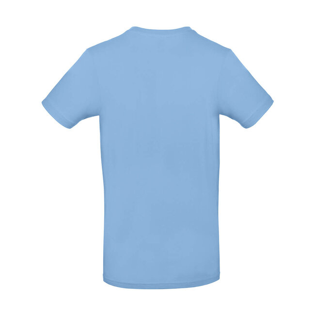 Basic T-shirt heren baby blauw