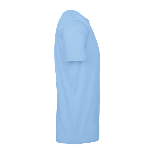 Basic T-shirt heren baby blauw