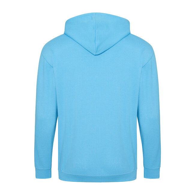 Basic hoodie met rits heren baby blauw