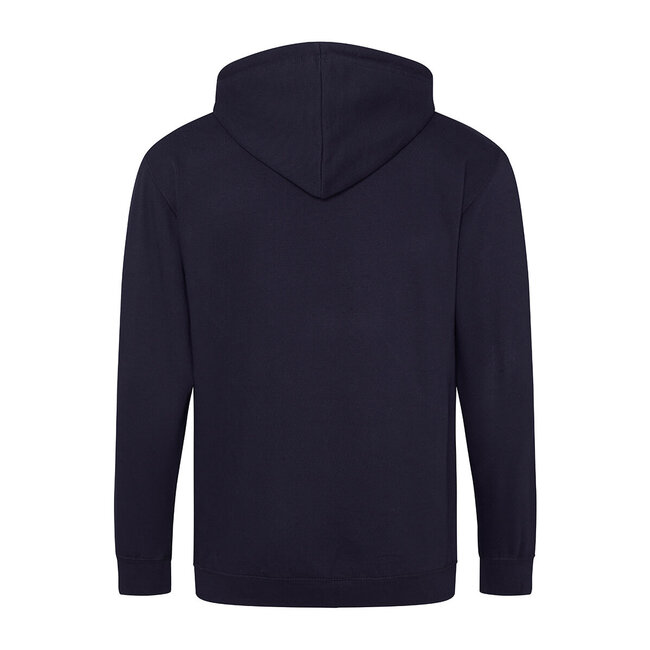 Basic hoodie met rits heren navy blauw