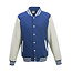 Basic baseball jacket  unisex navy blauw en wit