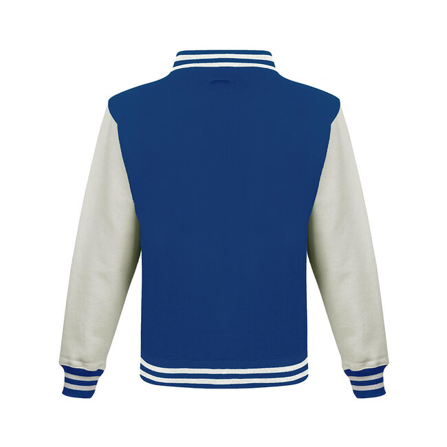 Basic baseball jacket  unisex navy blauw en wit