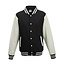 Basic baseball jacket zwart en wit