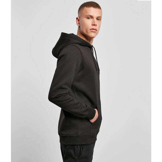 Premium heavy hoodie heren zwart - Extra dik materiaal