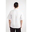 Basic koksbuis korte mouw met drukknop unisex wit