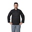 Whites Chefs Clothing Basic koksbuis lange mouw met drukknop unisex zwart