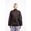 Basic koksbuis lange mouw met drukknop unisex zwart