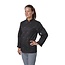 Basic koksbuis lange mouw met drukknop unisex zwart