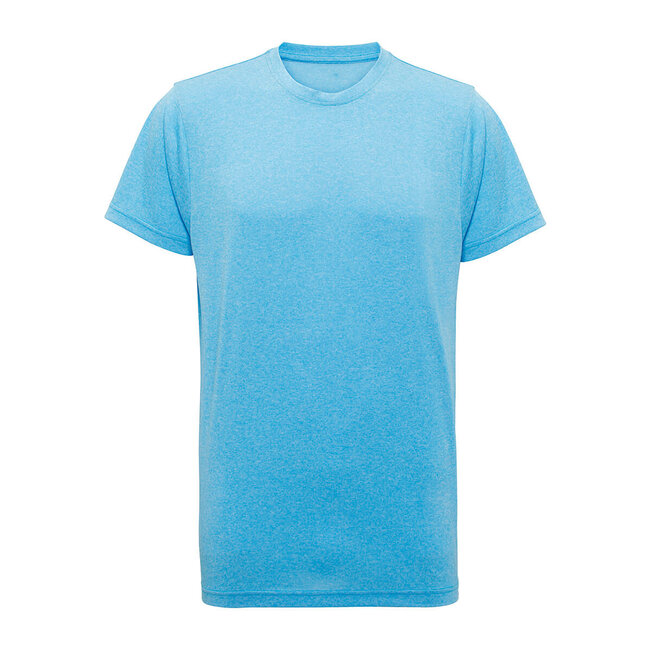 Basic t-shirt sport slim fit heren baby blauw