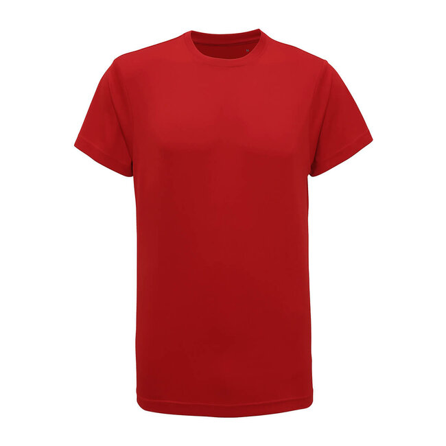 Basic t-shirt sport slim fit heren rood