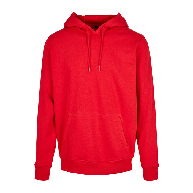 Build your brand Premium heavy hoodie heren rood - Extra dik materiaal