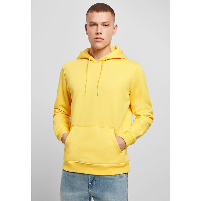 Premium heavy hoodie heren geel - Extra dik materiaal