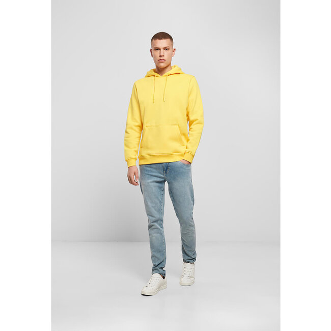 Premium heavy hoodie heren geel - Extra dik materiaal