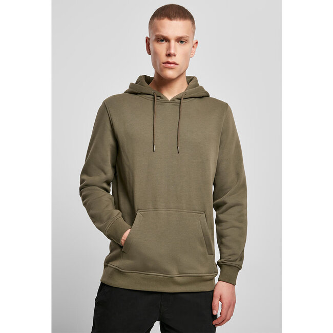 Premium heavy hoodie heren olijfgroen - Extra dik materiaal