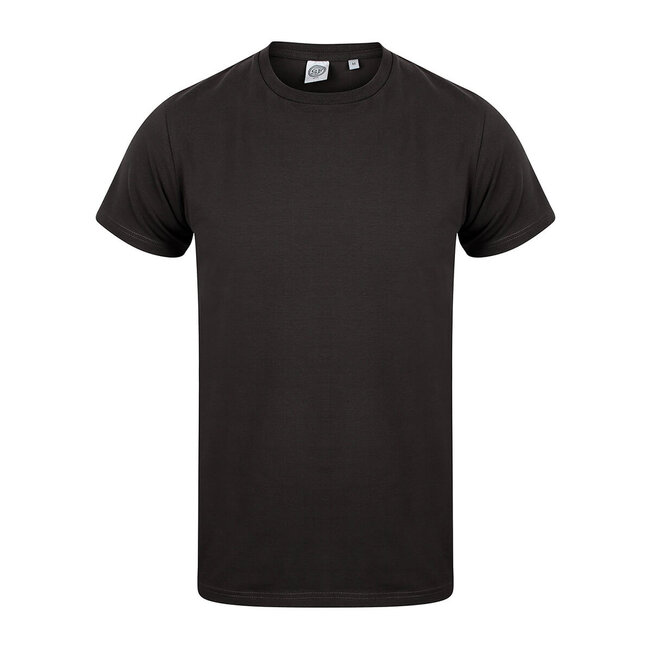 Premium t-shirt heren met stretch zwart