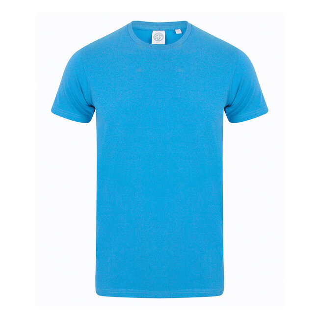 Premium t-shirt heren met stretch baby blauw