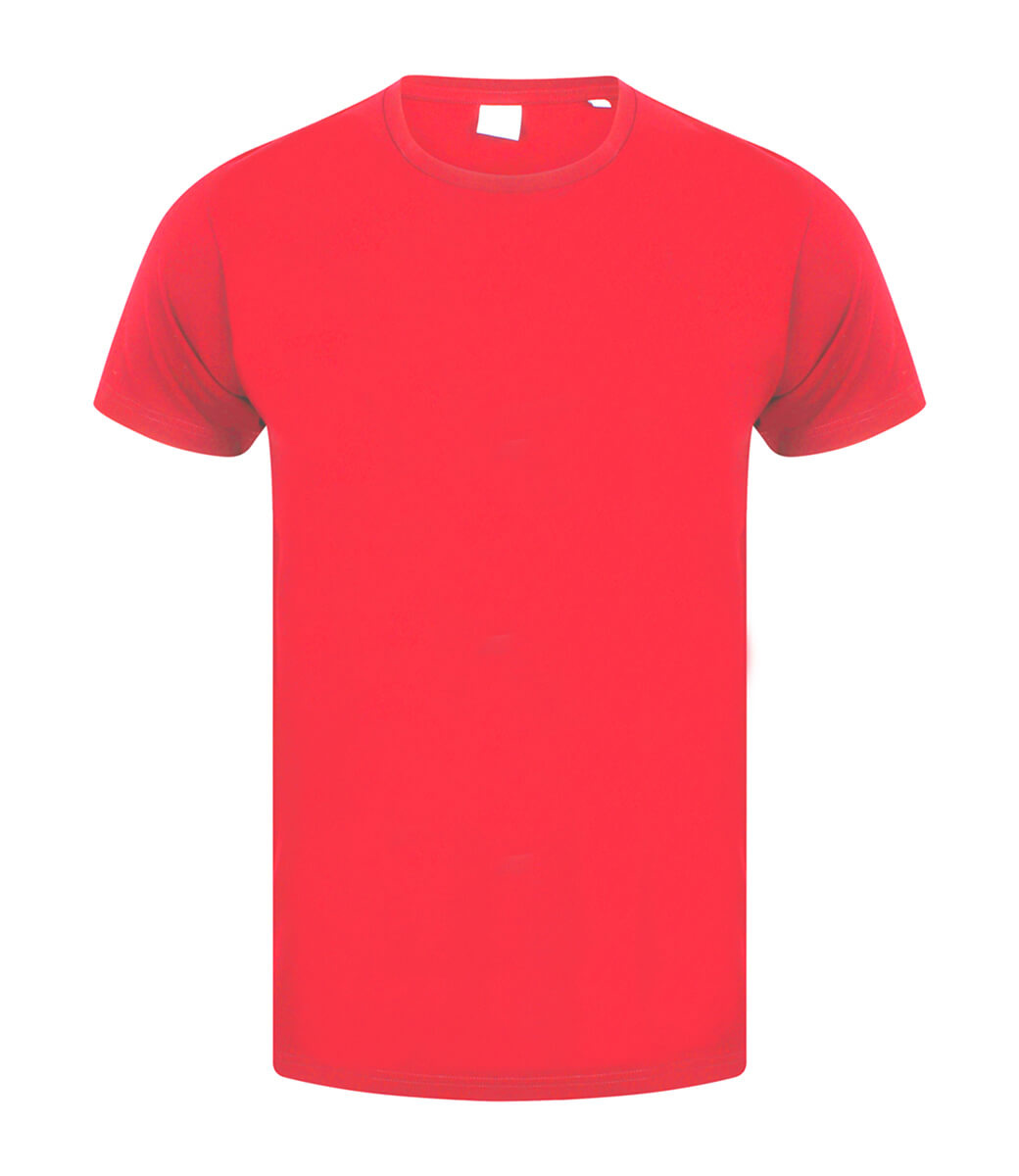 annuleren gemiddelde automaat Premium t-shirt heren met stretch rood - Fabrixs