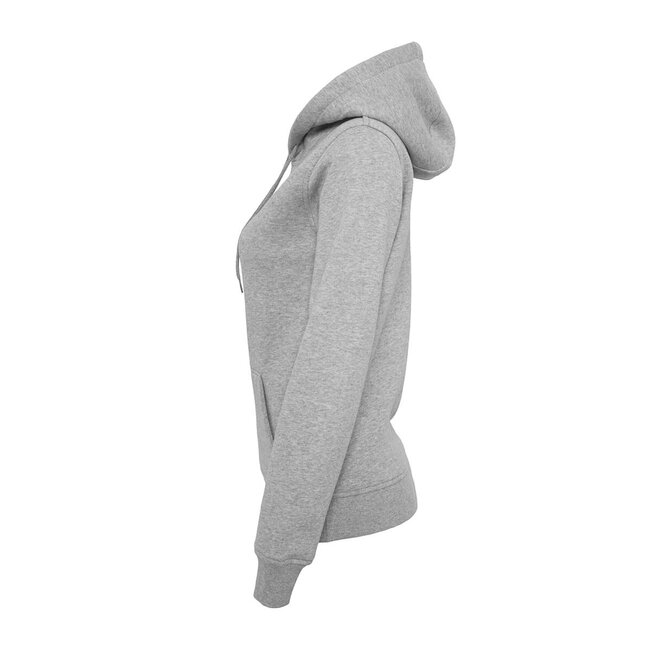 Premium heavy hoodie dames grijs - Extra dik materiaal