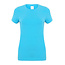 Premium t-shirt dames met stretch baby blauw