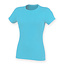 Premium t-shirt dames met stretch baby blauw