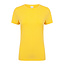 Premium t-shirt dames met stretch geel