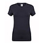 Premium t-shirt dames met stretch navy blauw