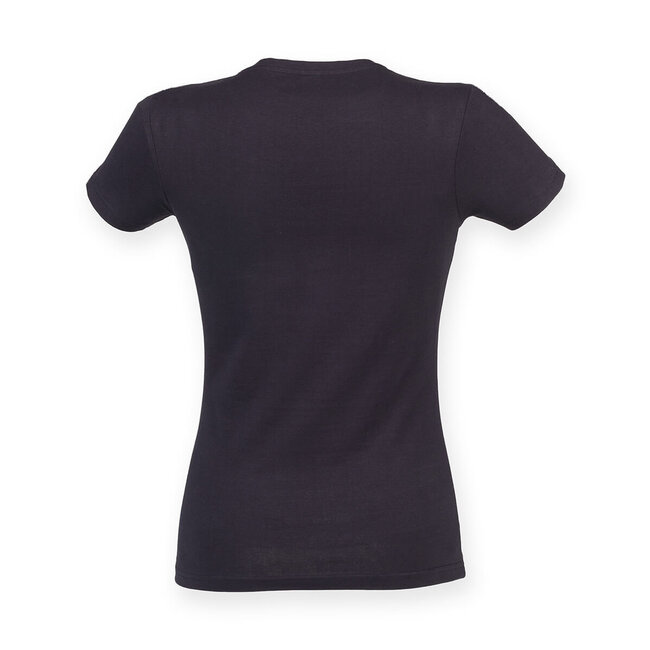 Premium t-shirt dames met stretch navy blauw
