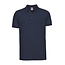 Premium polo heren long met stretch navy blauw