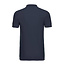 Premium polo heren long met stretch navy blauw