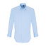 Basic poplin stretch overhemd lange mouw heren babyblauw