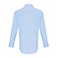 Basic poplin stretch overhemd lange mouw heren babyblauw