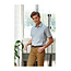 Basic poplin stretch overhemd korte mouw heren wit