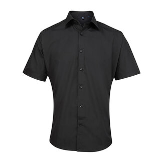 Premier Basic poplin overhemd korte mouw ♂